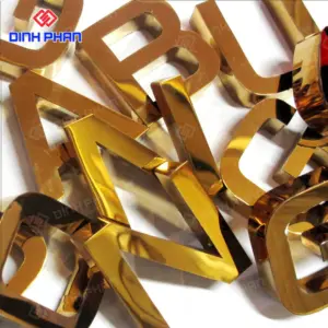 Giá chữ alu gương vàng