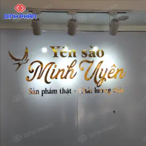 Giá chữ alu gương vàng