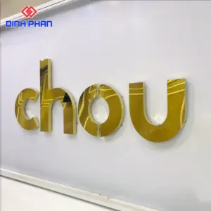 Giá chữ alu gương vàng