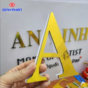 Giá chữ alu gương vàng