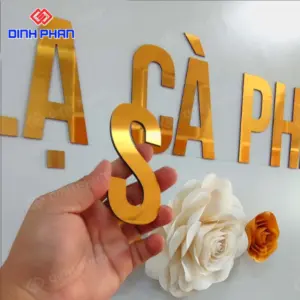 Giá chữ alu gương vàng