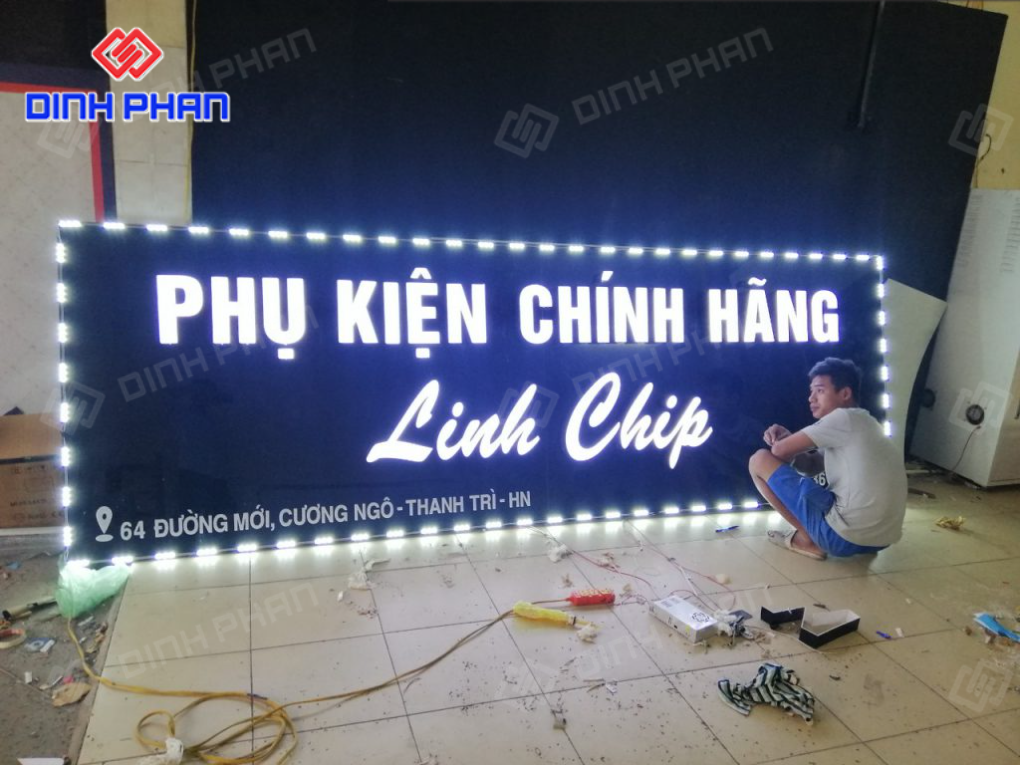 Giá làm biển alu chữ nổi