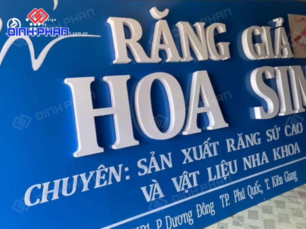 Giá làm biển alu chữ nổi