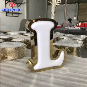 Chữ nổi mica dán tường